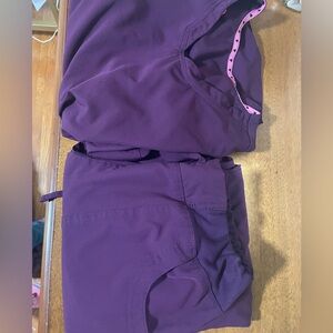 Heart Soul Purple Scrub Set